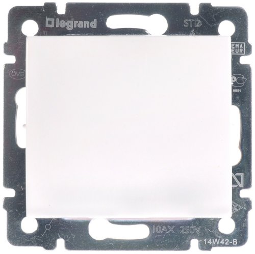 Заглушка без рамки Legrand Valena белый картинка